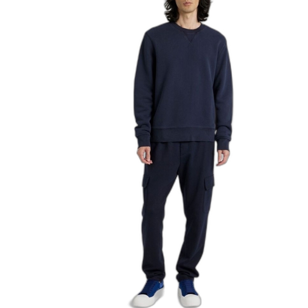 Alex Mill Marlon French Cotton-terry Crewneck Sweatshirt in Navy Size XL